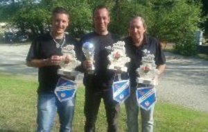 BRUNO ZACCARINI/B.FERREIRA/JJ ARNOUX  vainqueurs du championnat départemental PROMOTION