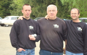 DEFAITE EN 1/4/ DE FINALE AU CHAMPT DEPART TRIPLETTE