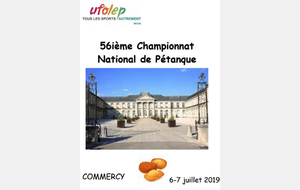 RESULTATS... UFOLEP CHAMPIONNAT NATIONAL 6 et 7 JUILLET A COMMERCY (55 - MEUSE)