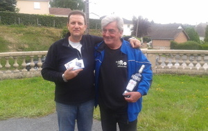 P.TICHADOU et MICHEL TOURBIN /LES DEUX FINALISTES DU TETE A TETE DU 29 JUIN