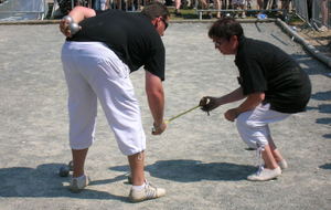 PHILIPPE et SYLVIE prennent la mesure de leur adversaire au sens propre comme au sens figuré 