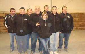 EQUIPE 3  CDC/3EME DIVISION
P.CHAZELAT,PASCAL MONTASTIER,BERNARD DUPUY,JC CHATEAU,ELODIE ZACCARINI,LAURENT MOYEN,BRUNO ZACCARINI,PATRICE MONTASTIER