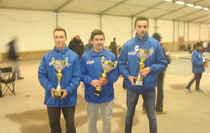 VALENTIN ANTHONY/LASSERRE SAMUEL/MILANI THEO(CUBJAC) VAINQUEURS JEUNES