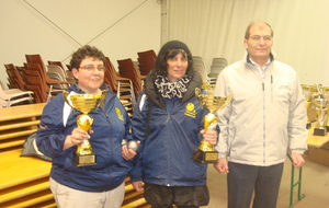 DIFEDE CAROLE/ARNAUD CENDRINE(THIVIERS) Vainqueurs doublette feminine