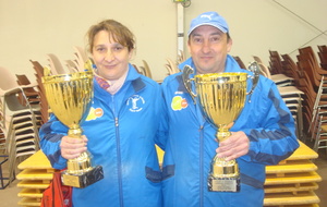 VIGNAUD LAETITIA/LABROUSSE CHRISTOPHE(ARFEUILLE) VAINQUEURS DOUBLETTE MIXTE