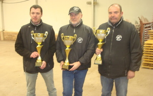 GIRARD DAVID/COCHET JEAN PIERRE/BRILLAT DOMINIQUE(LANDOUGE) VAINQUEURS TRIPLETTE SIMPLE UFOLEP