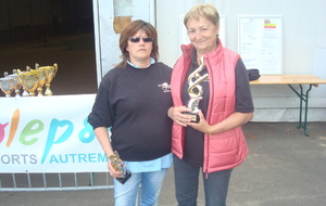 MARIE ROSE CHAZELAT  ET  MARIE THERESE DUPUY vice-championnes doublette féminine UFOLEP