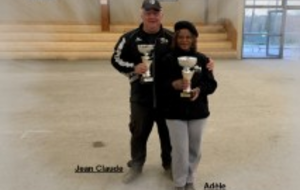 ADELE ET JC CHATEAU
VICE-CHAMPION DOUBLETTE MIXTE REGIONAL UFOLEP