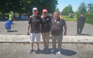 1/2 FINALISTES CHAMPIONNAT DEPARTEMENTAL VETERANS 2019 UFOLEP. Jacques ASSELIN / Dominique TERRADE / Bernard DUPUY