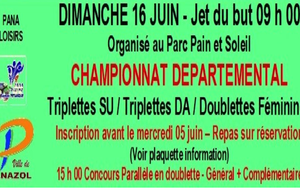 UFOLEP PANALOISIRS CHAMPIONNAT DPTAL TSU / TDA / DF