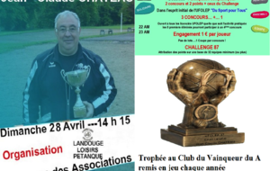 UFOLEP LANDOUGE DOUBLETTE CONCOURS DES ASSOCIATIONS (Compte Double)