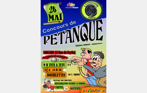 UFOLEP LJL PETANQUE TETE A TETE (9H à LIMOGES LE SABLARD)