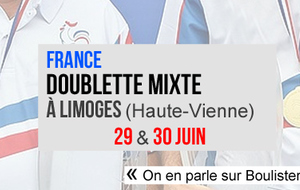 Championnats de France DOUBLETTE MIXTE Boulodrome du MOULIN PINARD (Limoges)